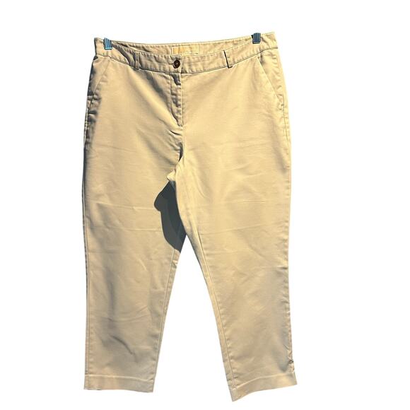 Michael Kors Size 12 Khaki Capris Capsule Wardrobe Beach Cruise Vacation - Picture 1 of 10